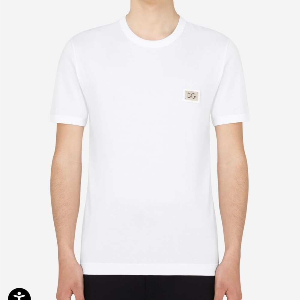 Dolce & Gabbana White Short Sleeve Tee
